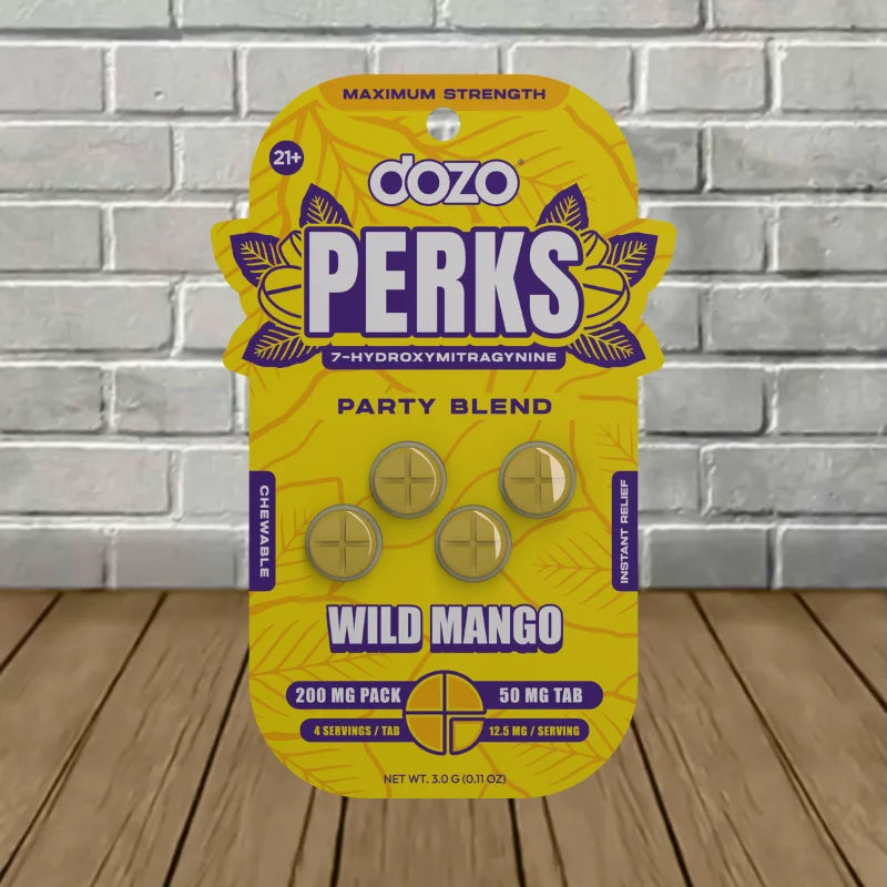 Dozo PERKS Extra Strength 7-OH Extract Tablets 4ct