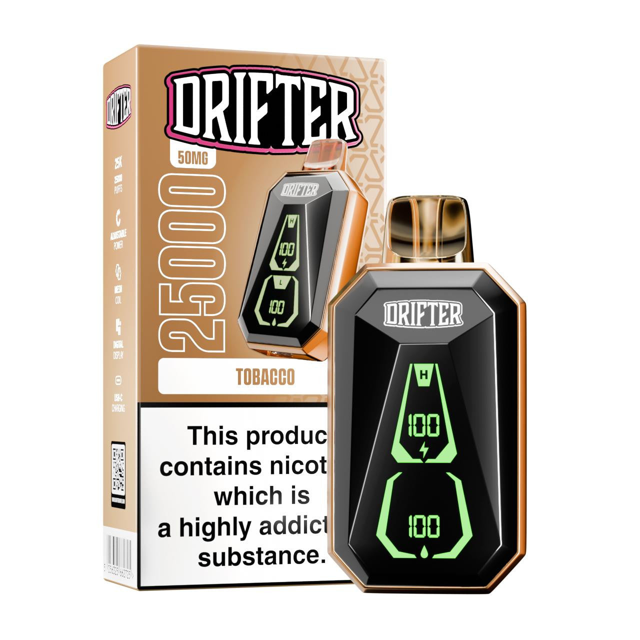 Drifter Bar Disposable (25000 Puffs) - Buy 1 Get 1 Free
