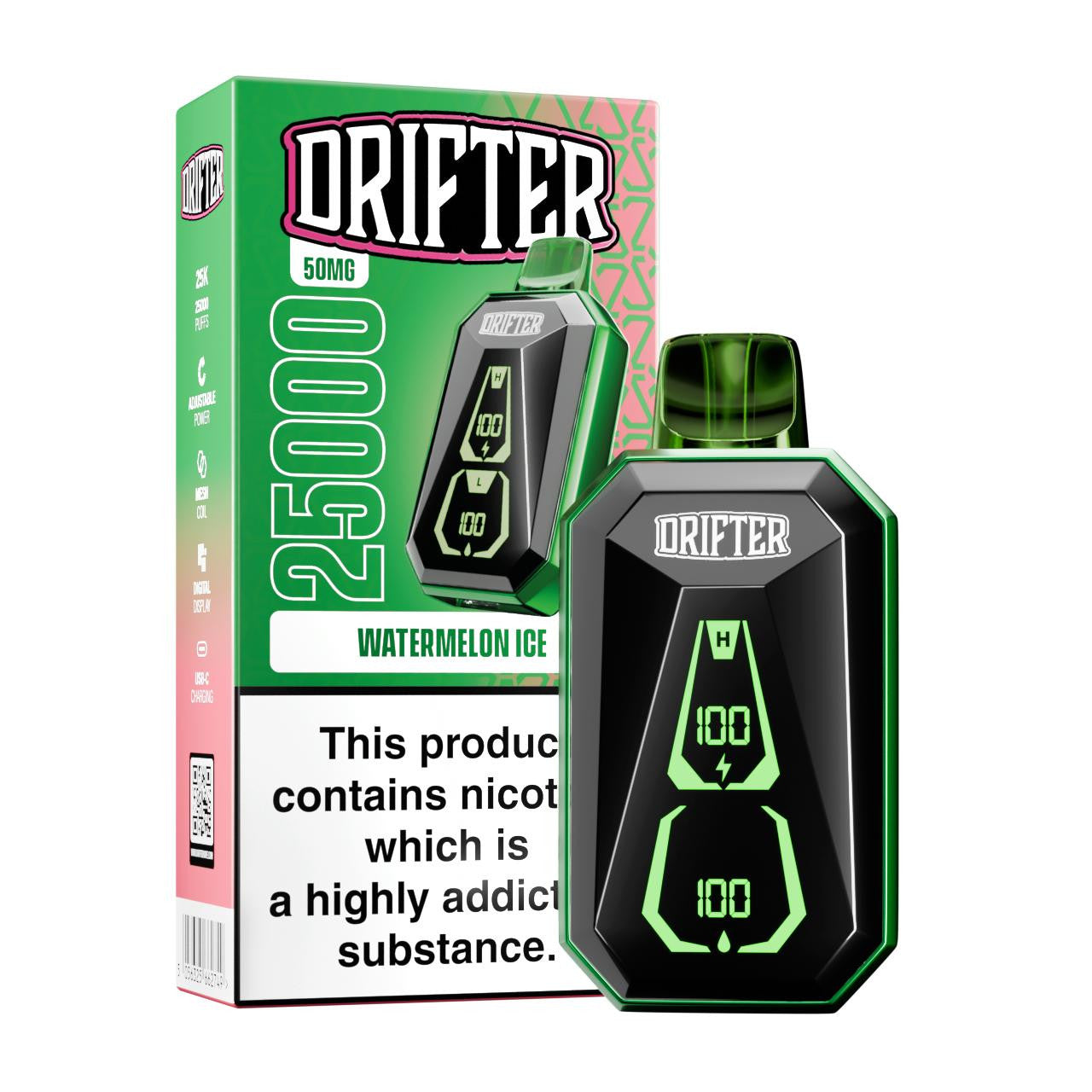Drifter Bar Disposable (25000 Puffs) - Buy 1 Get 1 Free