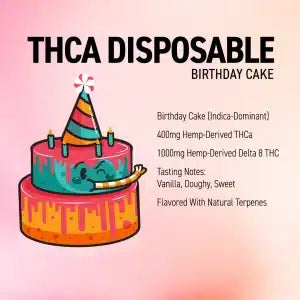 Birthday Cake THCA Disposable