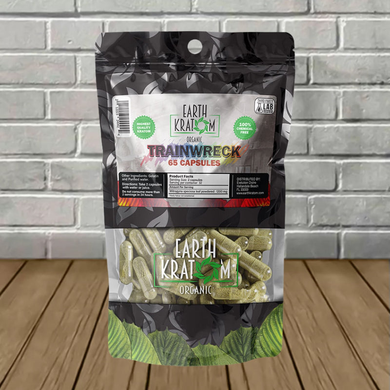 Earth Kratom Trainwreck Capsules