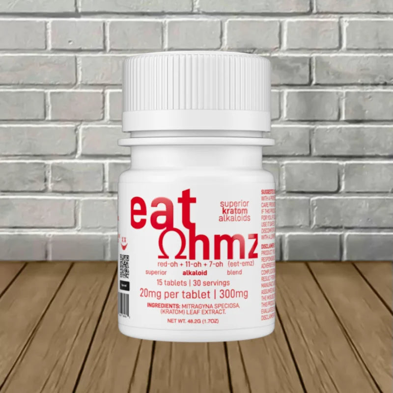 Eat Ohmz 7-Hydroxy 15ct 20mg Tablet Bottle