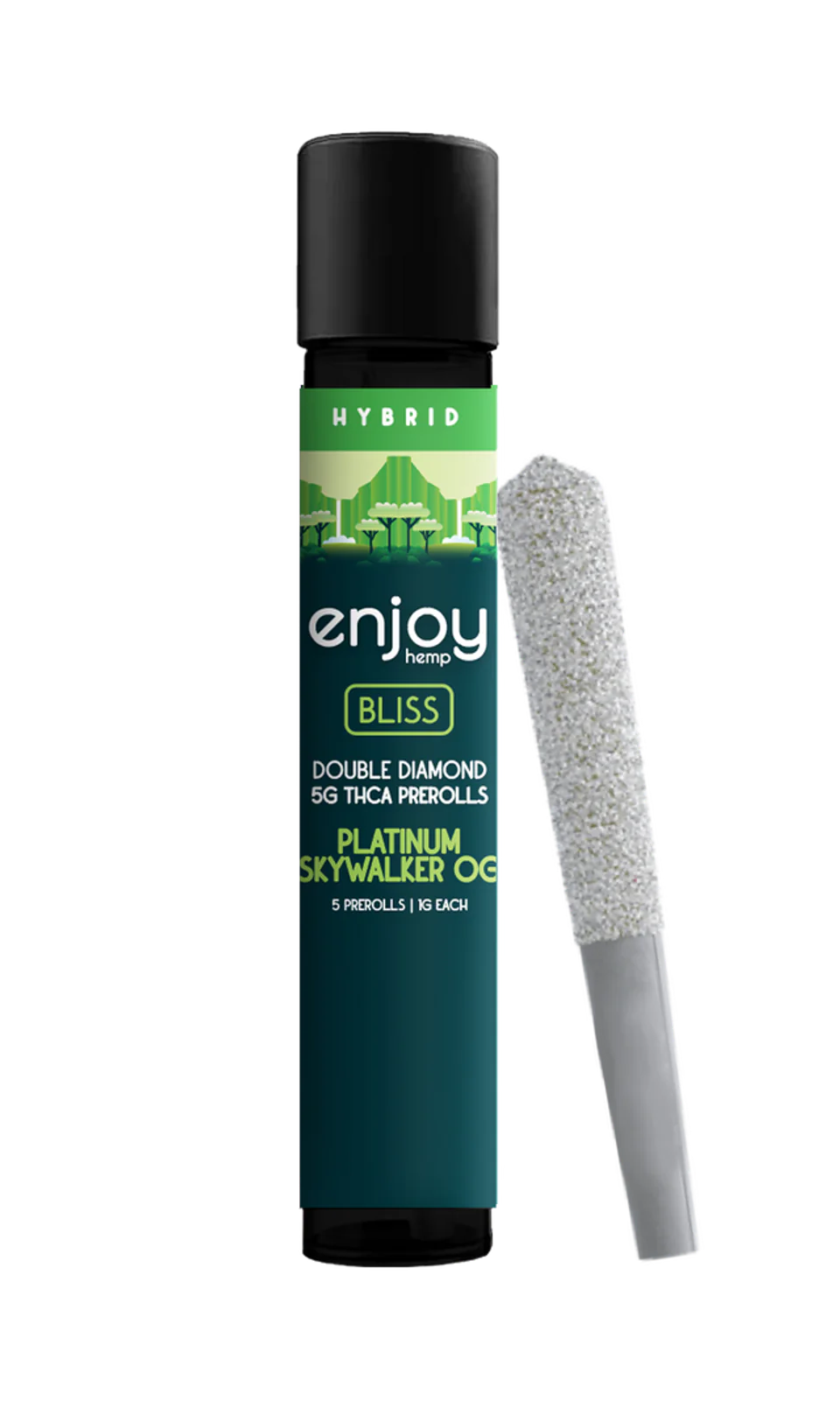 Enjoy Hemp 5g Mega Potency Double Diamond THCA Prerolls - Platinum Skywalker OG for Bliss (Hybrid) Best Price