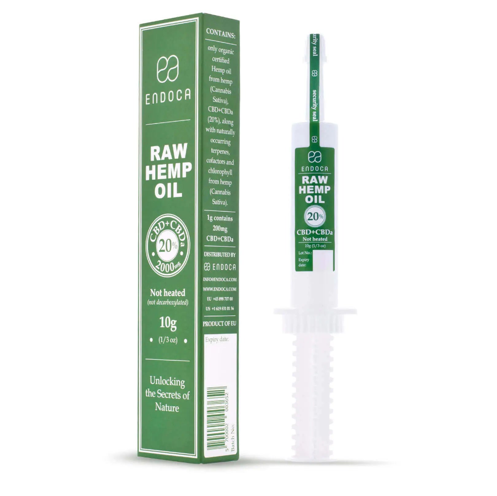 Endoca Raw CBD extract – 200mg CBD+CBDa/ml