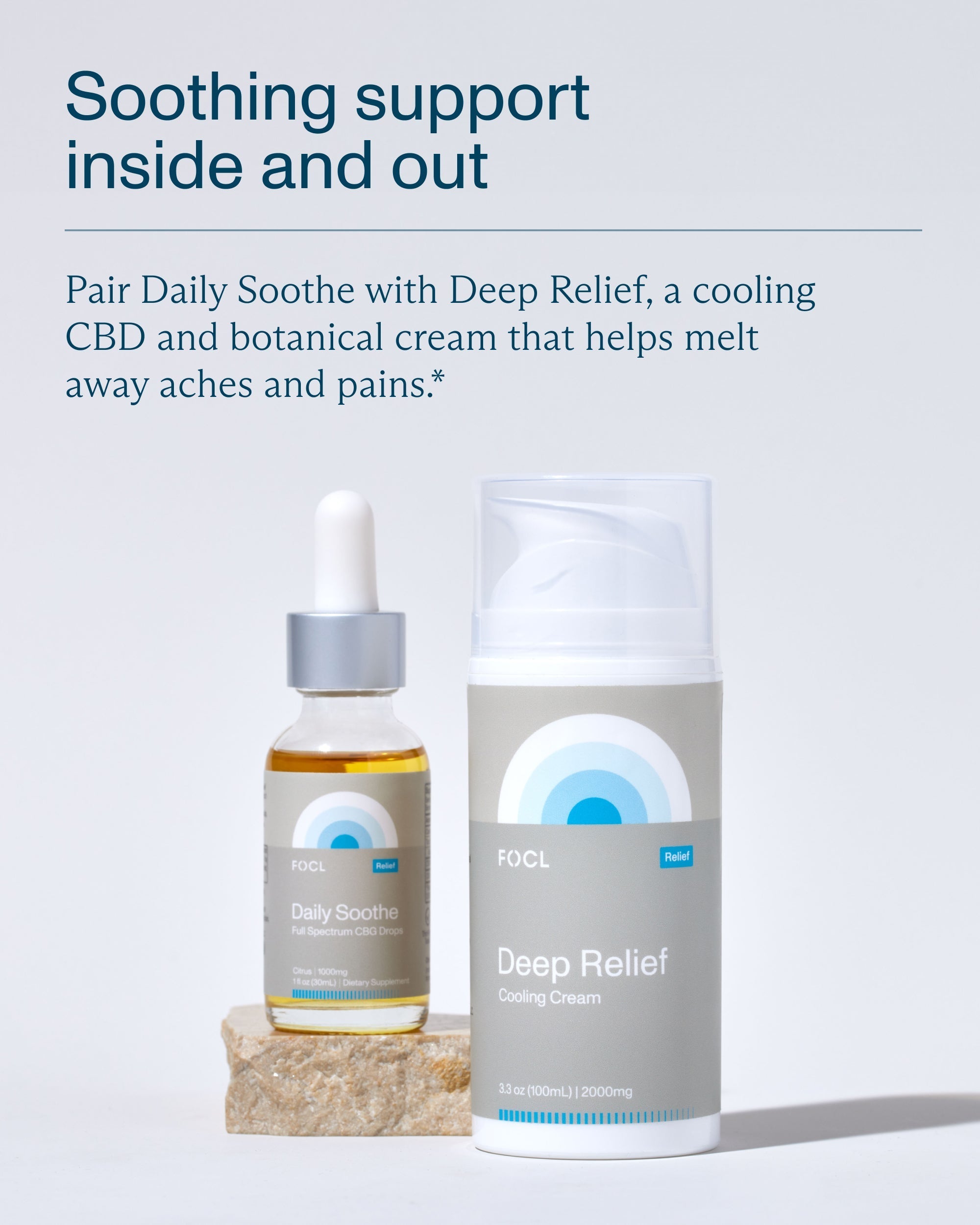 FOCL Daily Soothe CBG+CBD Drops