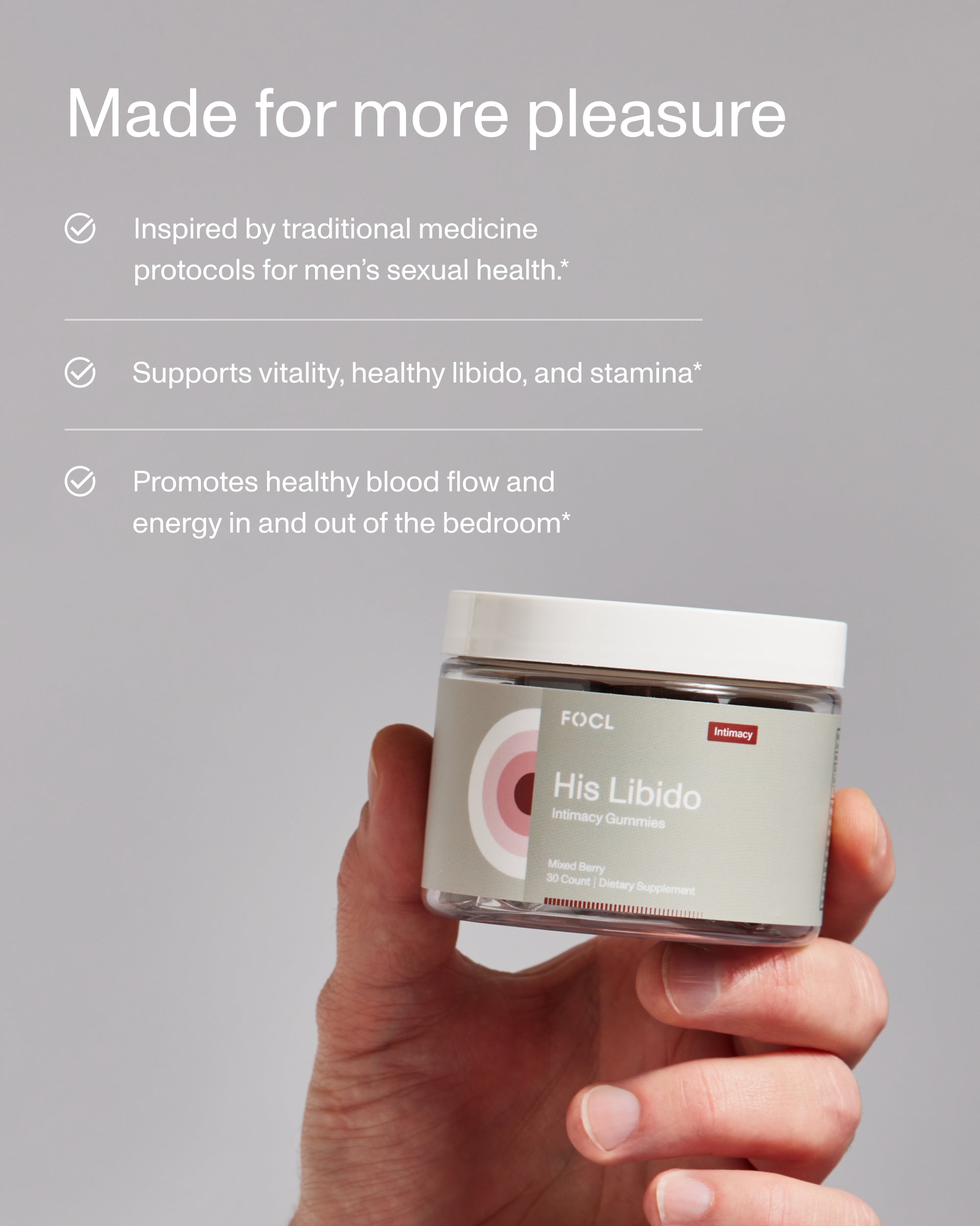 FOCL His Libido Gummies