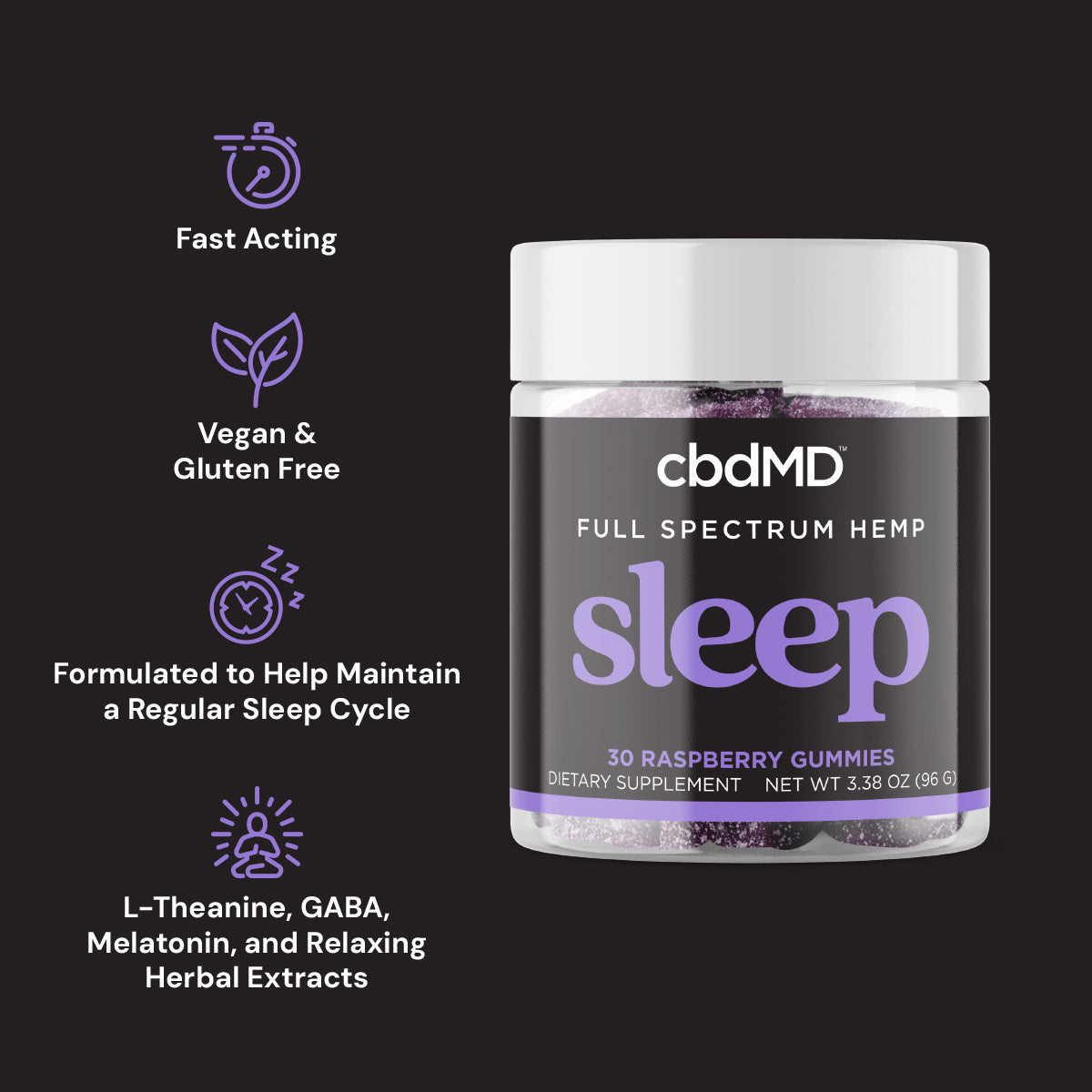 cbdMD Full Spectrum CBD Sleep Gummies
