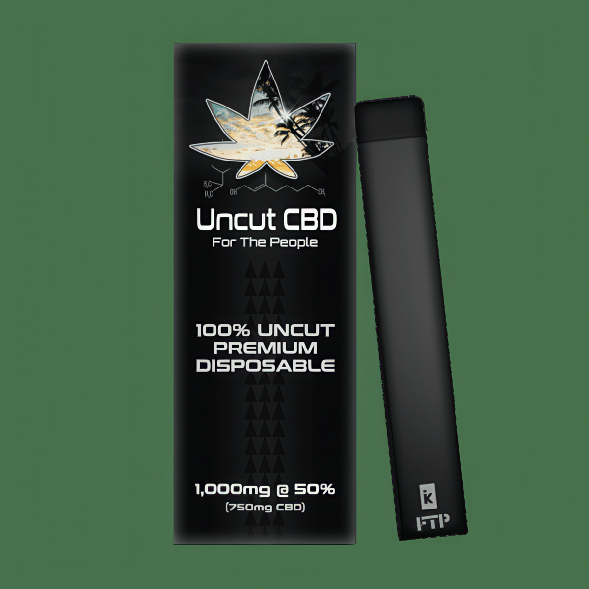Uncut Disposable CBD Vape Pen - 1,000MG @ 50% | x1