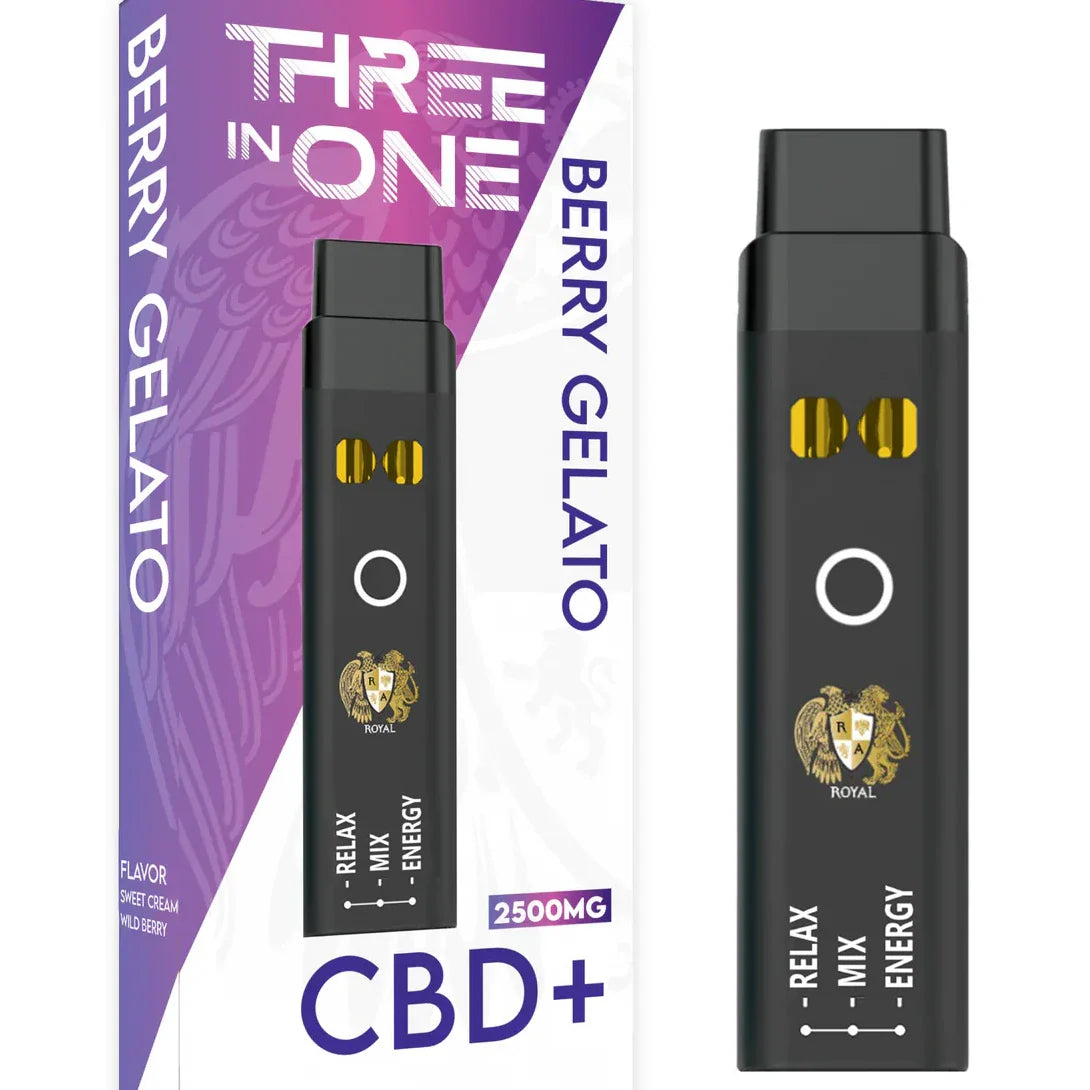 RA Royal CBD | CBD Three Strains In One Disposable Vape - 2500mg Best Price