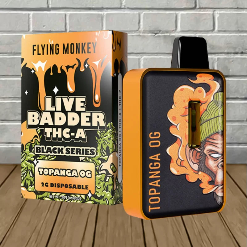 Flying Monkey Live Badder THCA Black Series Disposable | 2g