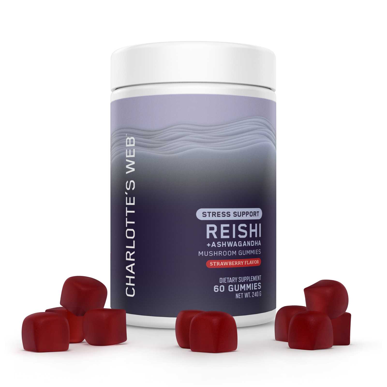 Charlotte's Web Stress Support with Reishi & Ashwagandha Mushroom Gummy Best Price