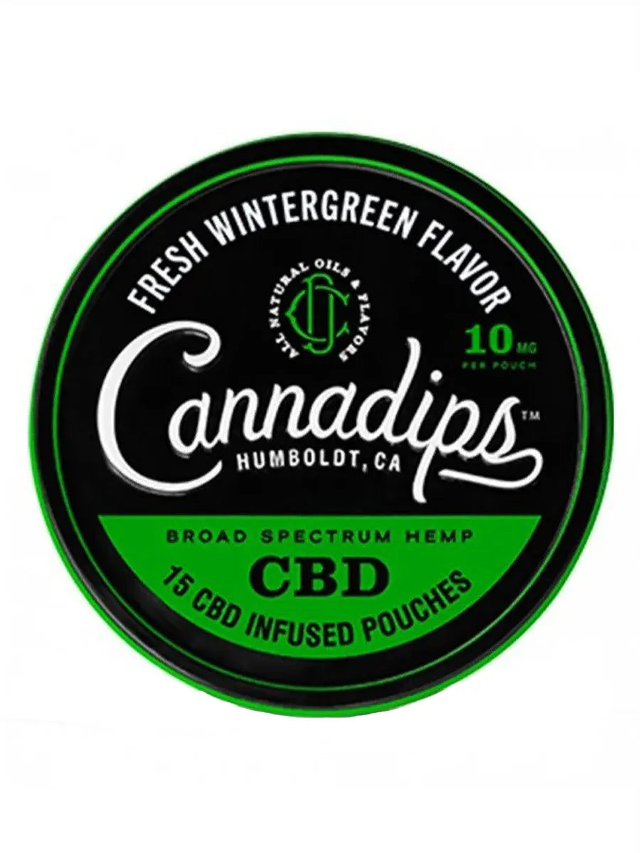 Fresh Wintergreen Cannadips CBD Pouches 15ct 150MG