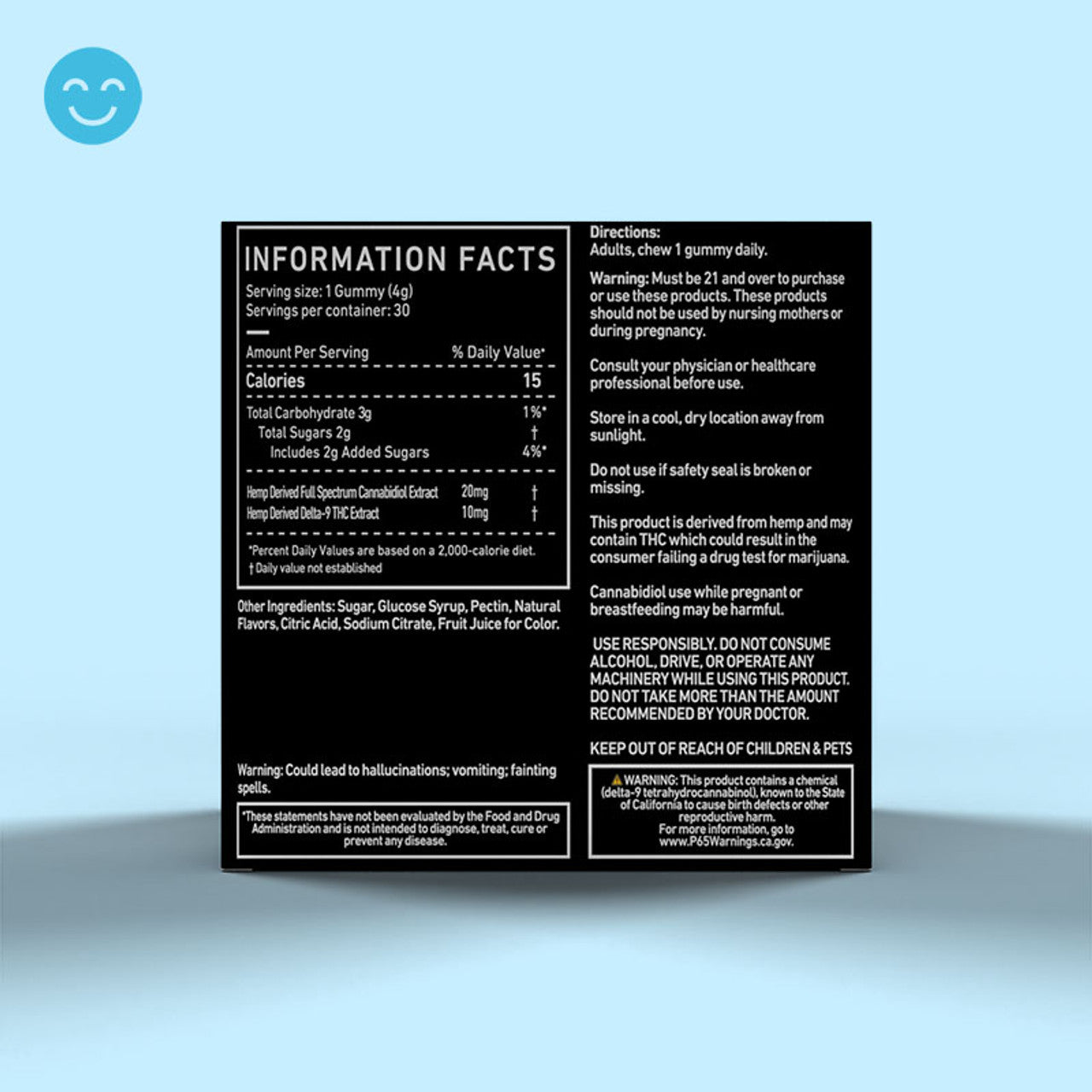 Green Roads ELECTRIC BLUE THC RELAX GUMMIES - (30CT) 900MG Best Price