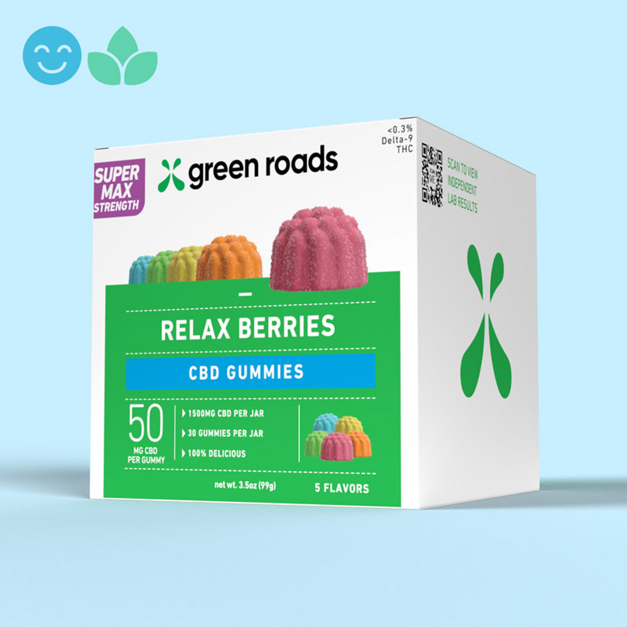 Super Max Strength CBD Relax Berries - (30ct) 1,500mg Best Price
