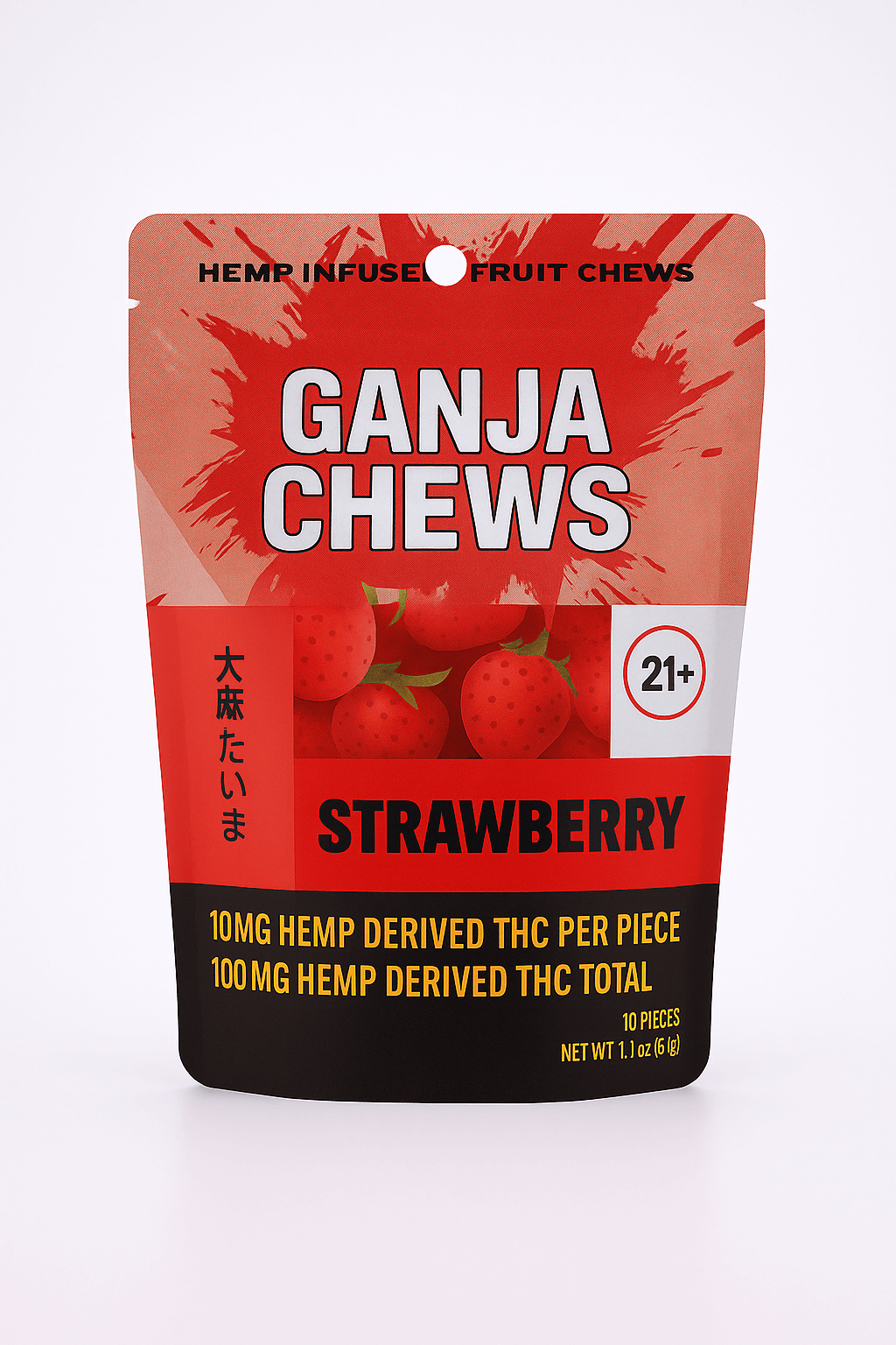 Ganja Chews – 100mg D9 Gummies