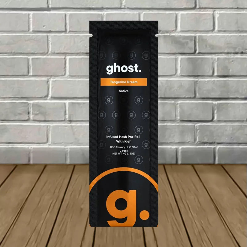 Ghost Infused Hash CBG HHC Kief Pre Roll 2ct