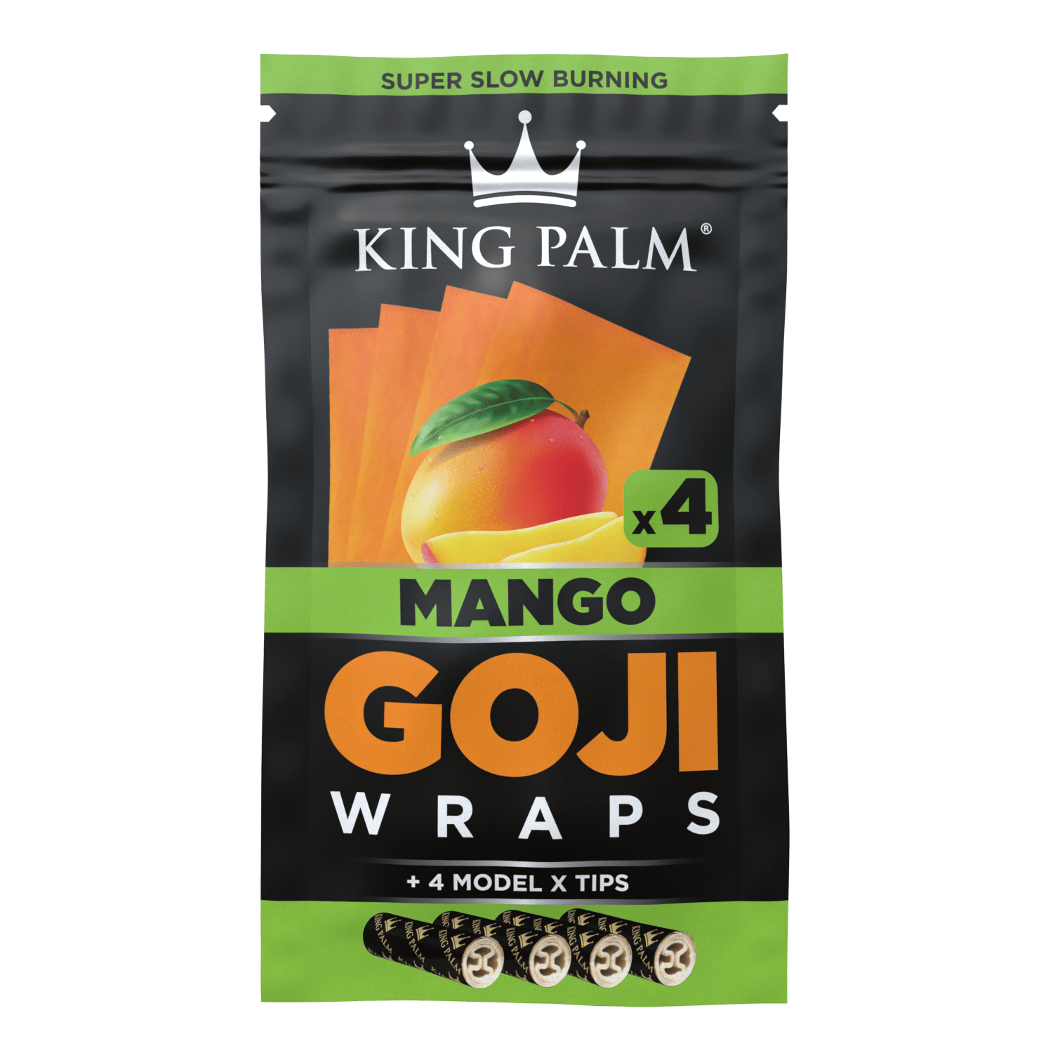 4 Goji Wraps w/ Model X Tips - Mango