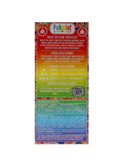 Good Luck Charms PolkaDot Magic Mushroom Belgian White Chocolate 200mg Magic Per Piece Best Price