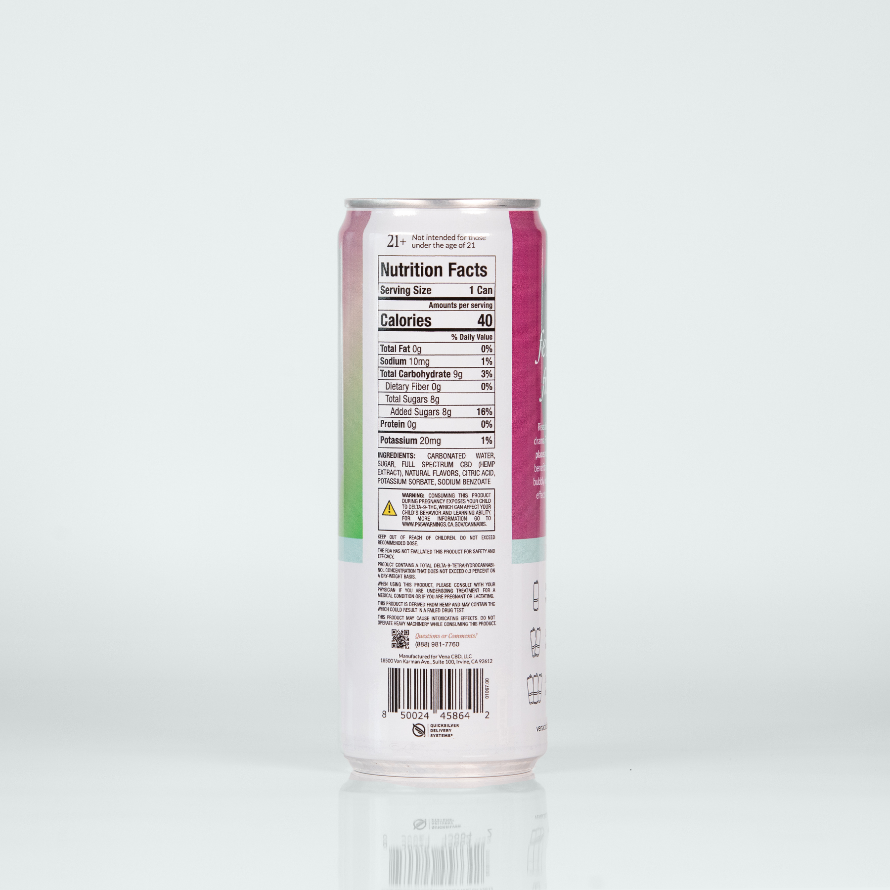 Vena CBD Happy Place Seltzers | Original THC Drink (FREE)