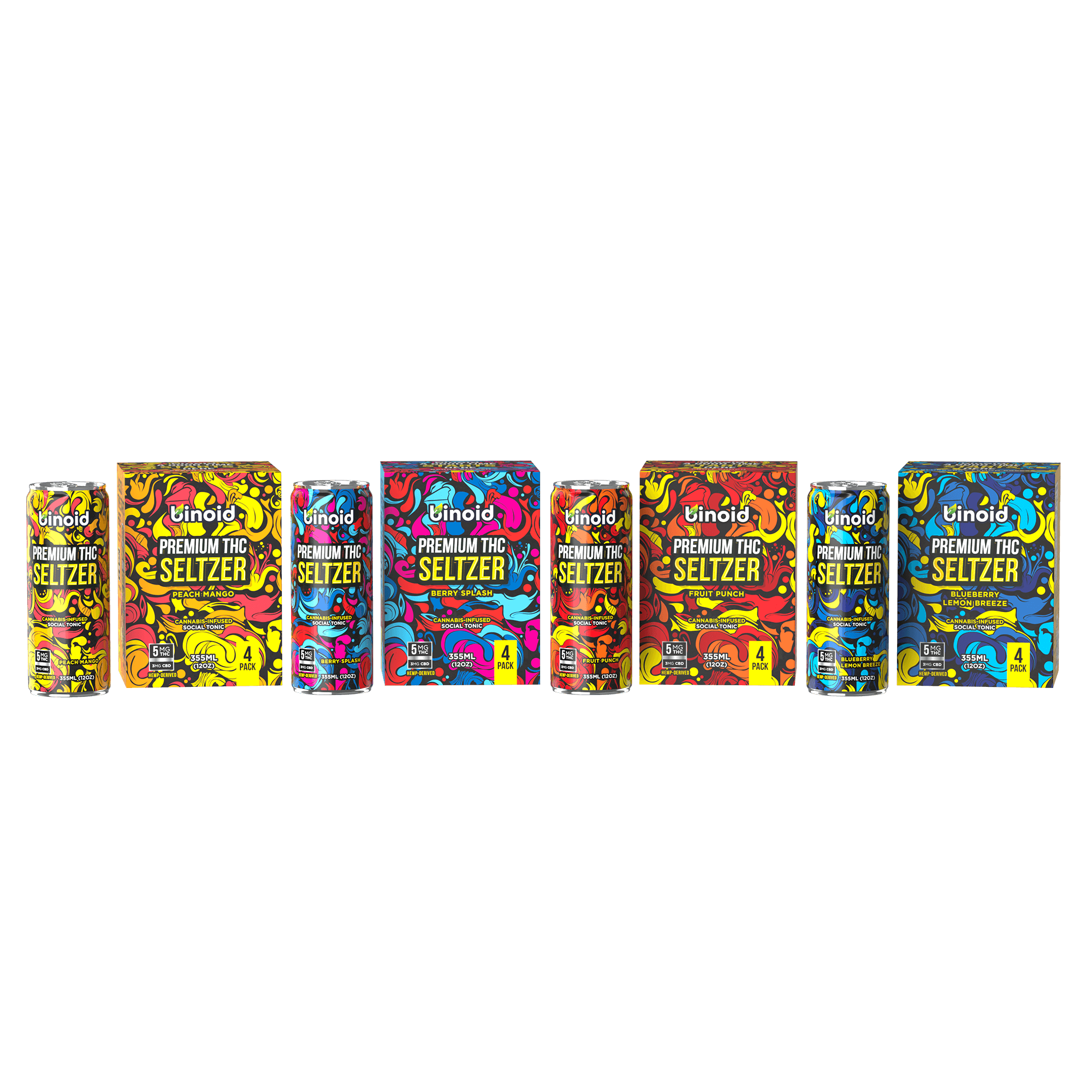 Binoid THC Seltzer – Good Vibes Bundle