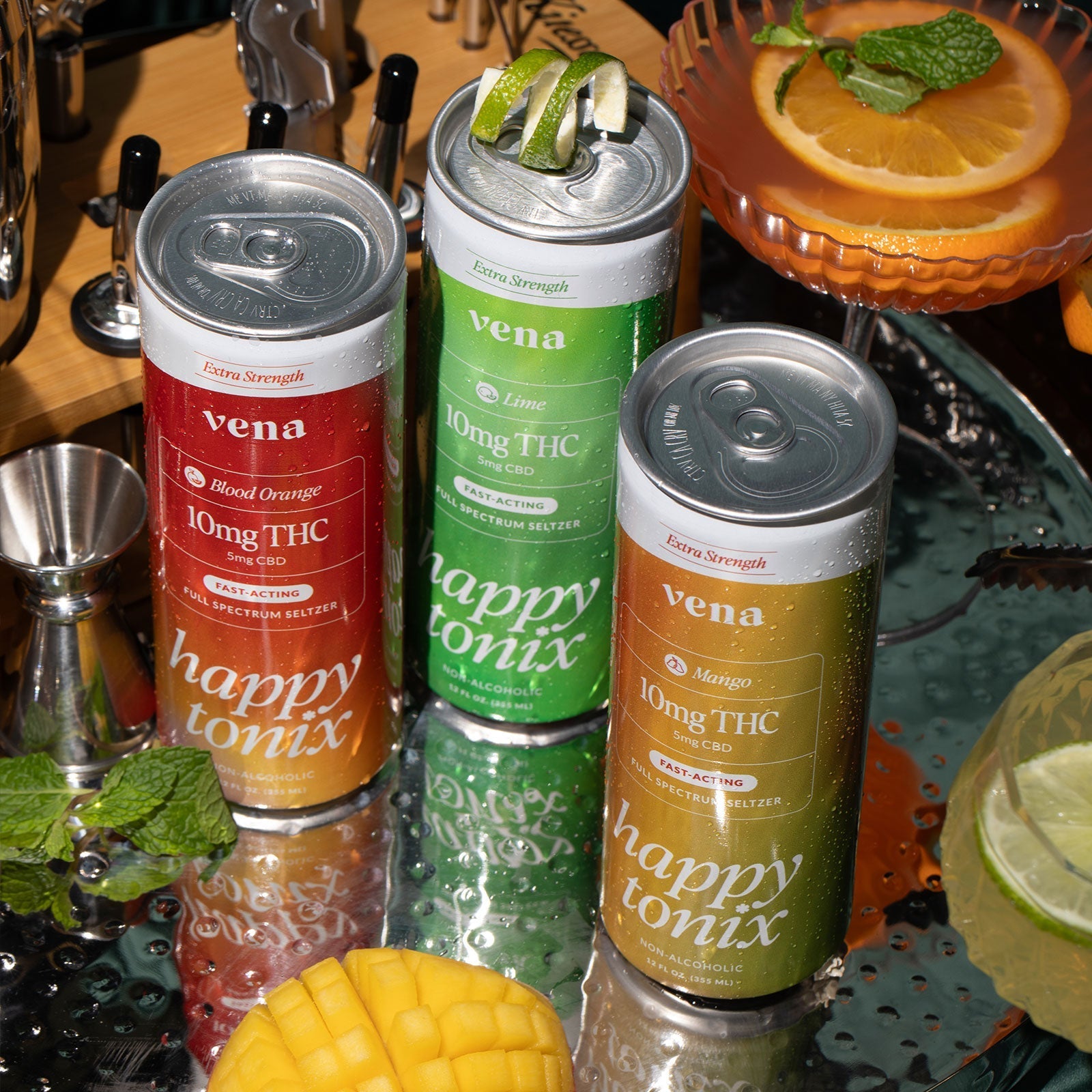 Happy Tonix 10mg THC Seltzers | Lime