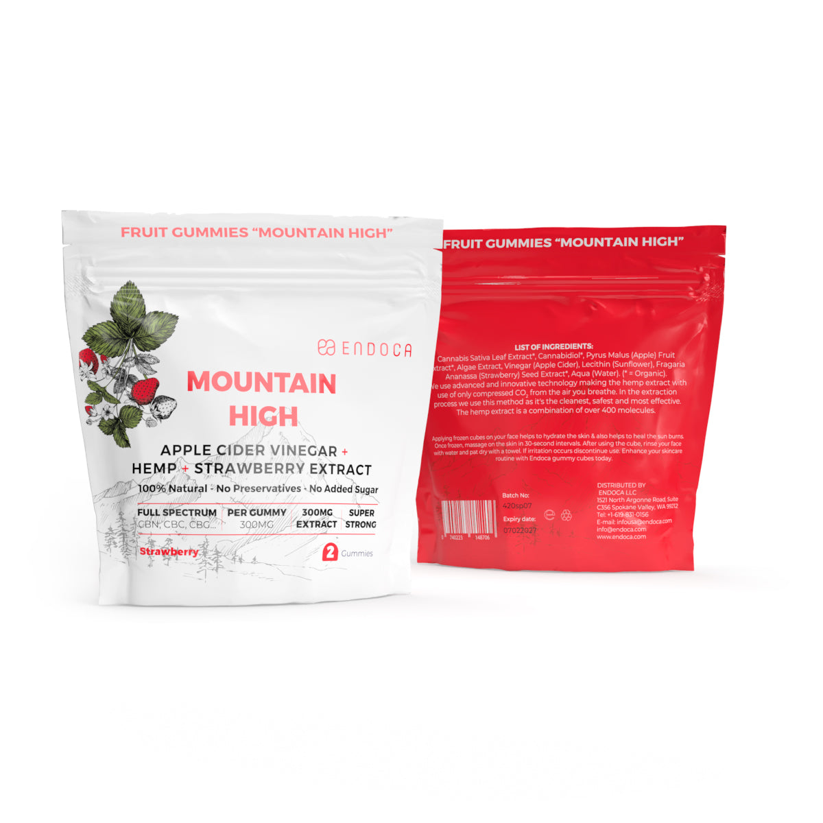 Endoca Mountain High Gummies 2pcs Best Sales Price - Gummies