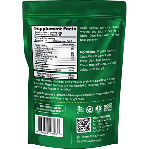 Tillmans Tranquils Sour Apple 260mg Gummies �25:1 Best Price