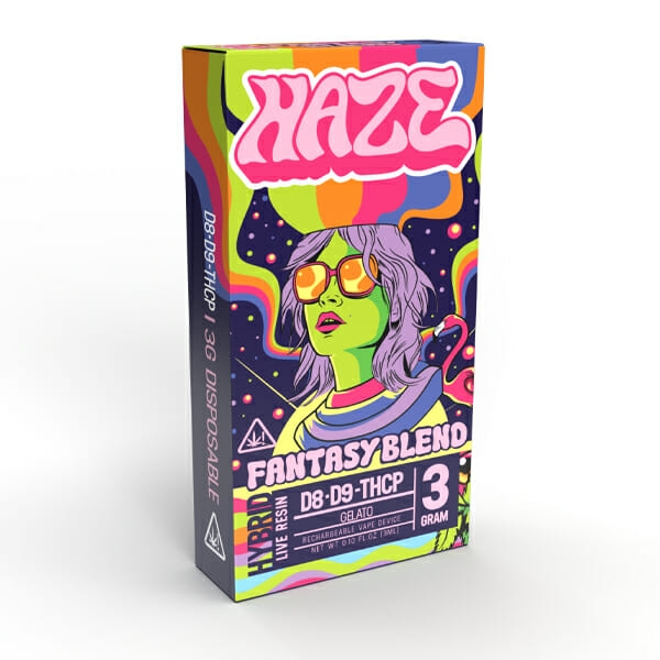 Haze Fantasy Blend Live Resin Disposable Vape Gelato – 3 grams
