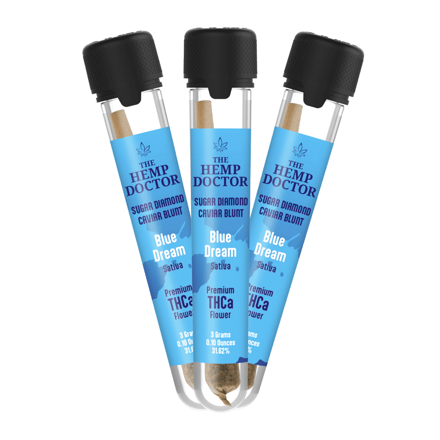 The Hemp Doctor THCA Sugar Diamond Caviar Blunts (3g)