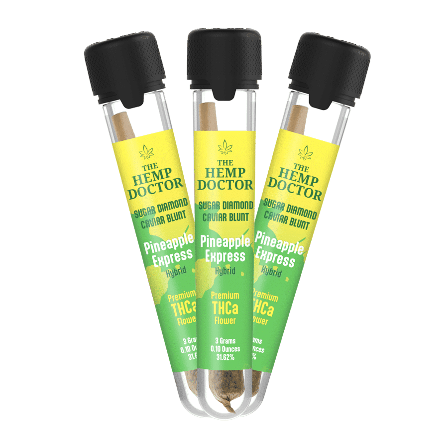 The Hemp Doctor THCA Sugar Diamond Caviar Blunts (3g)