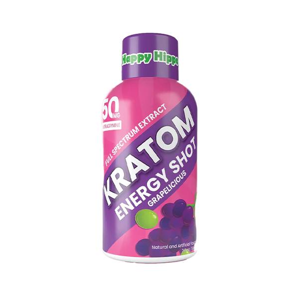 Happy Hippo Kratom Energy Shot 2oz