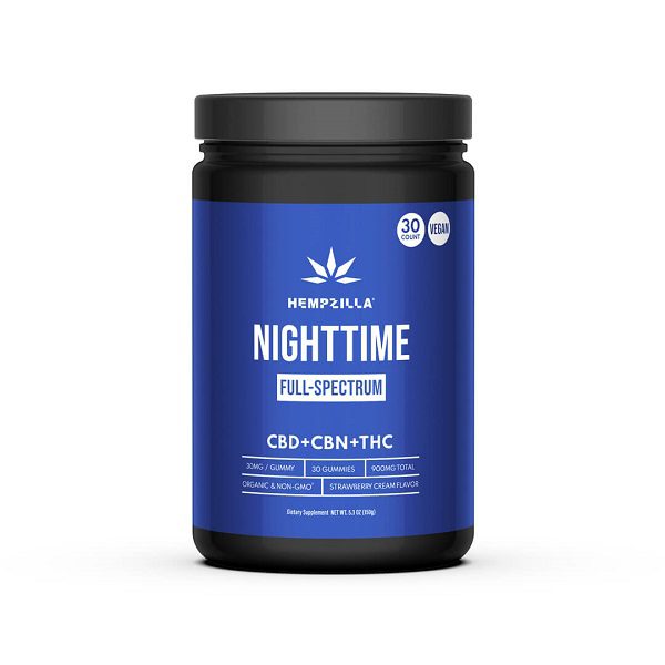 Hempzilla CBD Full-Spectrum Vegan Gummies 6ct Jar or 30ct Bag