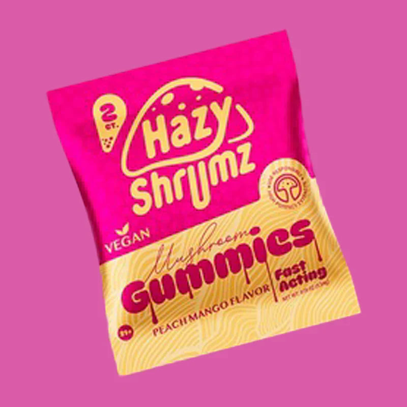Hazy Shrums Mushroom Gummies Mixed Flavors (2pk)