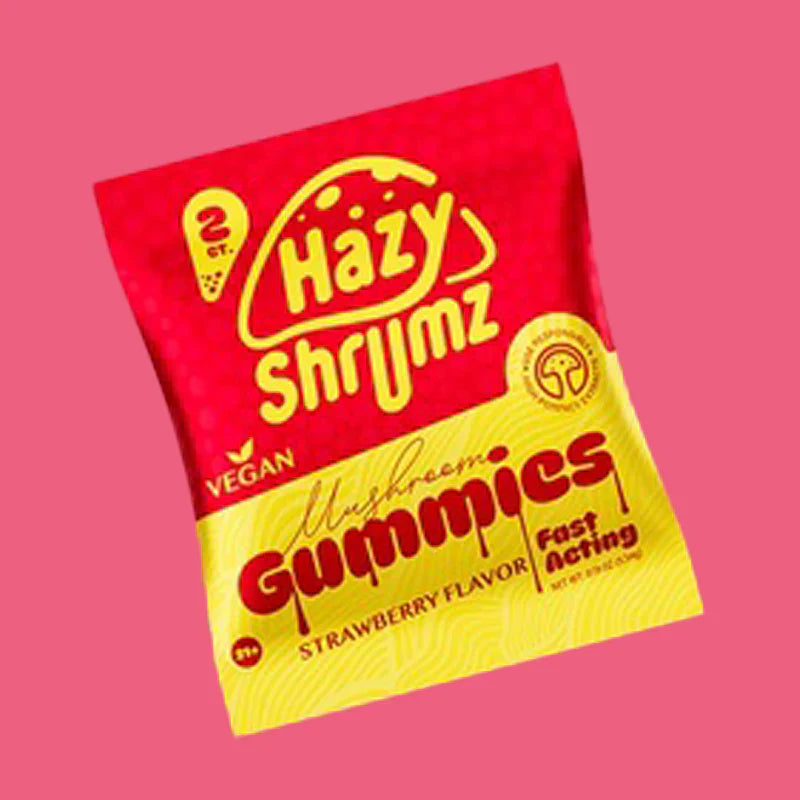 Hazy Shrums Mushroom Gummies Mixed Flavors (2pk)