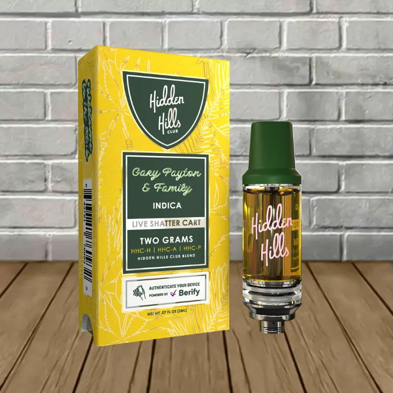 Hidden Hills Live Shatter Vape Cartridge 2g Best Price