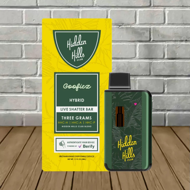 Hidden Hills Live Shatter Bar Disposable 3g Best Price