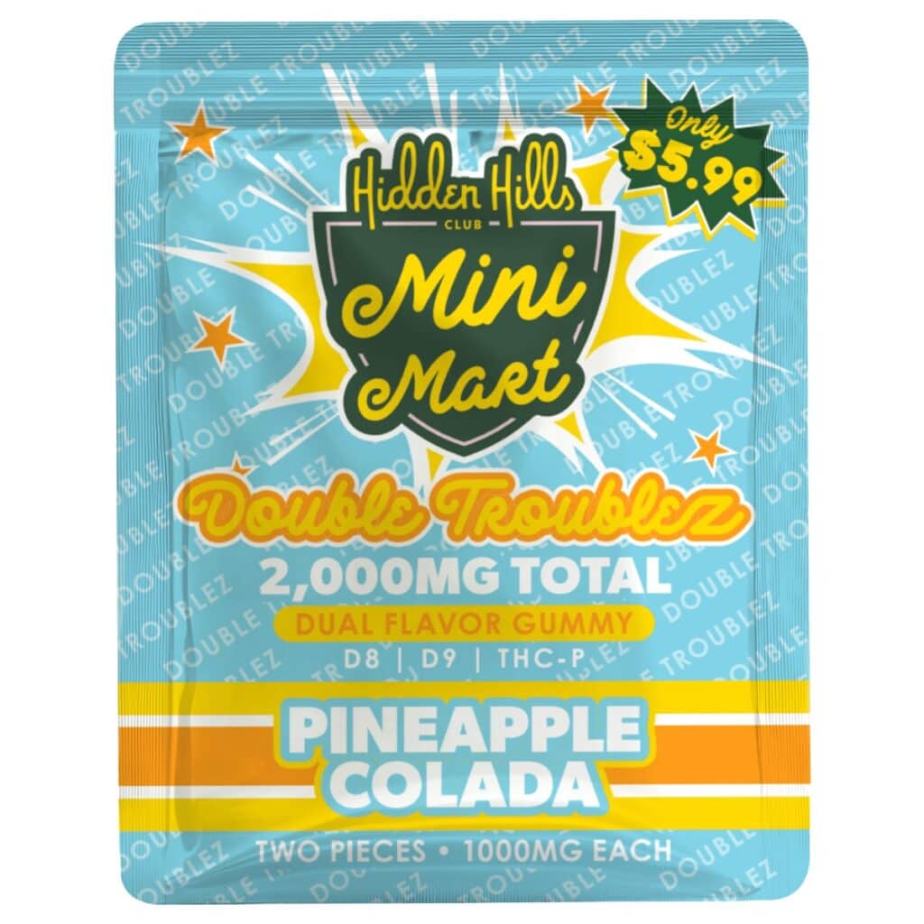 Hidden Hills Mini Mart Double Troublez 2000mg Gummies 2ct