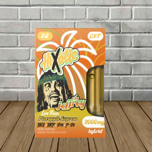 Hixotic Live Resin Jeffrey Cart 2g THCa | THCP | D10 | P-D8 Best Price