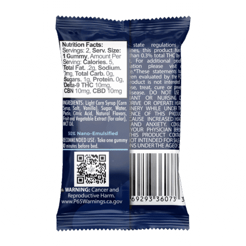 The Hemp Doctor 30mg D9|CBD|CBN Extended-Release Nighttime Gummies