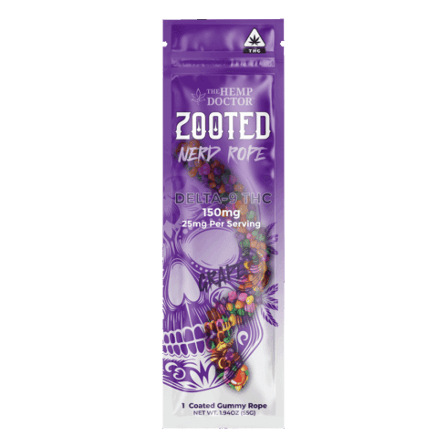 ZOOTED | 150MG D9 THC NERD ROPES