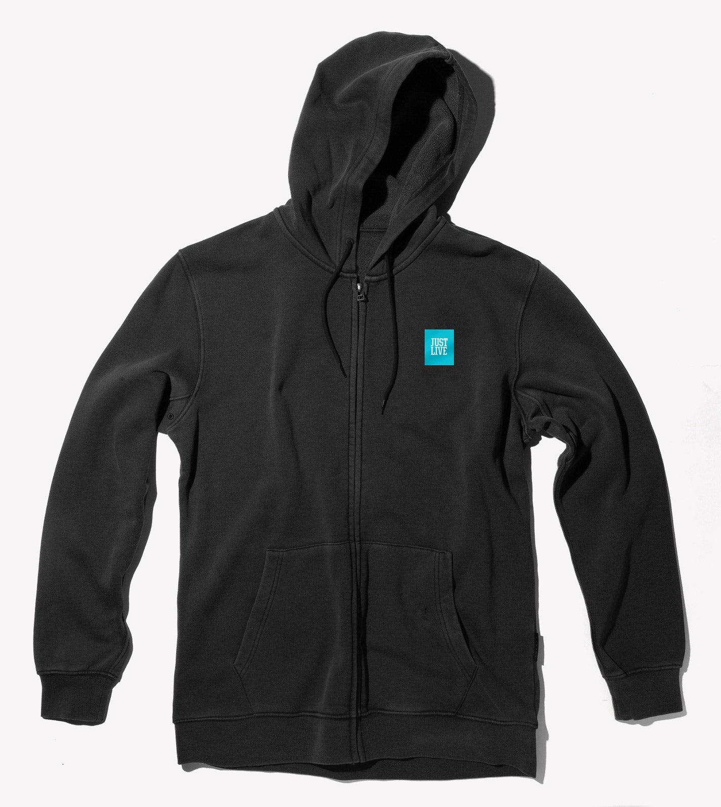 Just Live Box Logo | Zip Hoodie