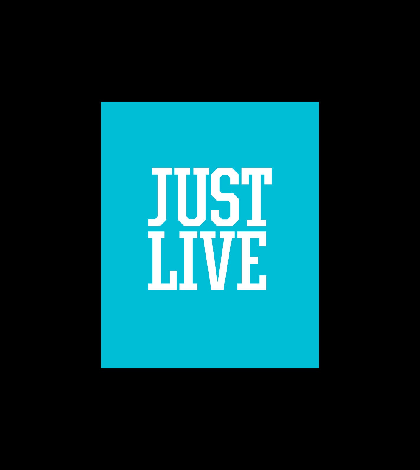 Just Live Box Logo | Zip Hoodie