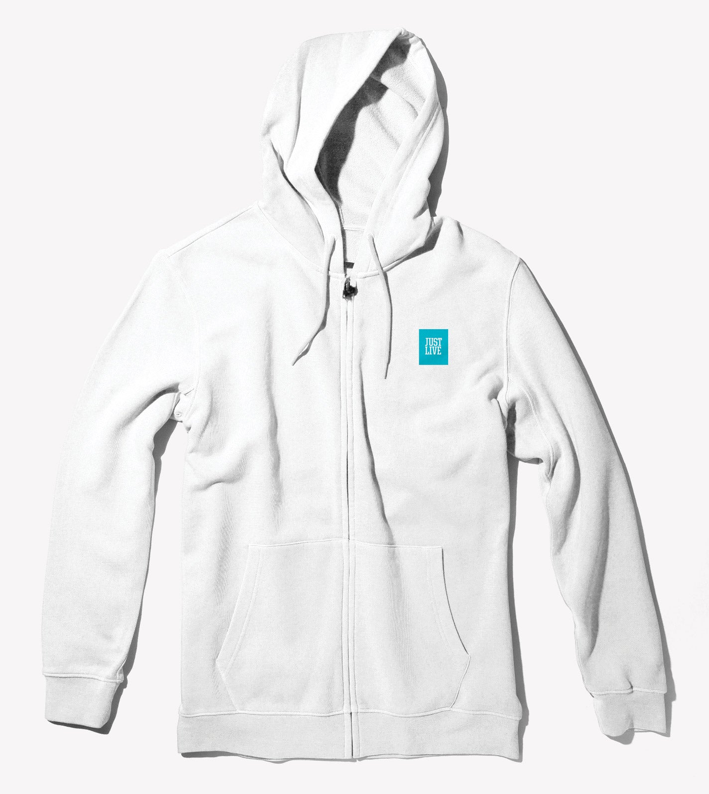 Just Live Box Logo | Zip Hoodie