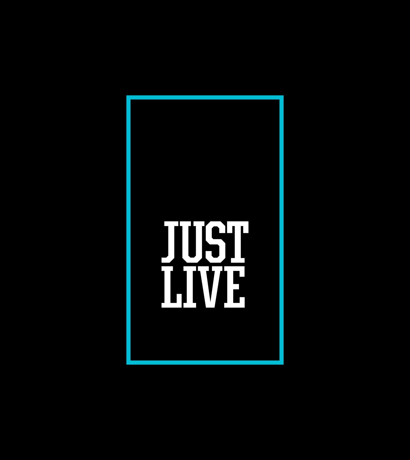Just Live Outline Logo | Short Sleeve
