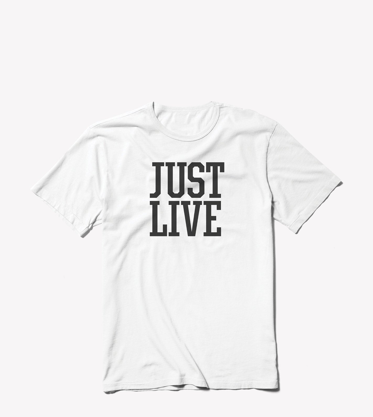 Just Live Stacked Logo | Short Sleeve