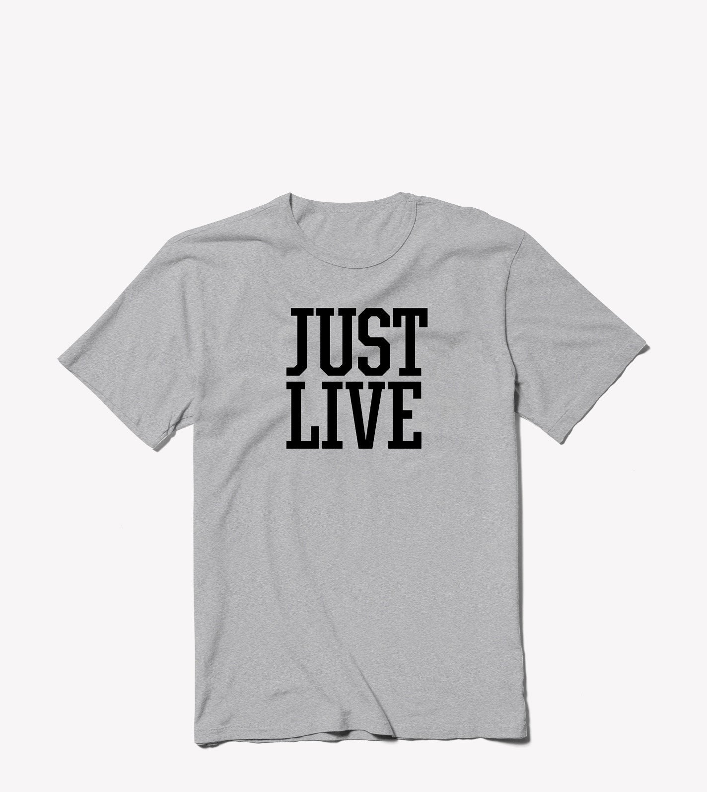 Just Live Stacked Logo | Short Sleeve