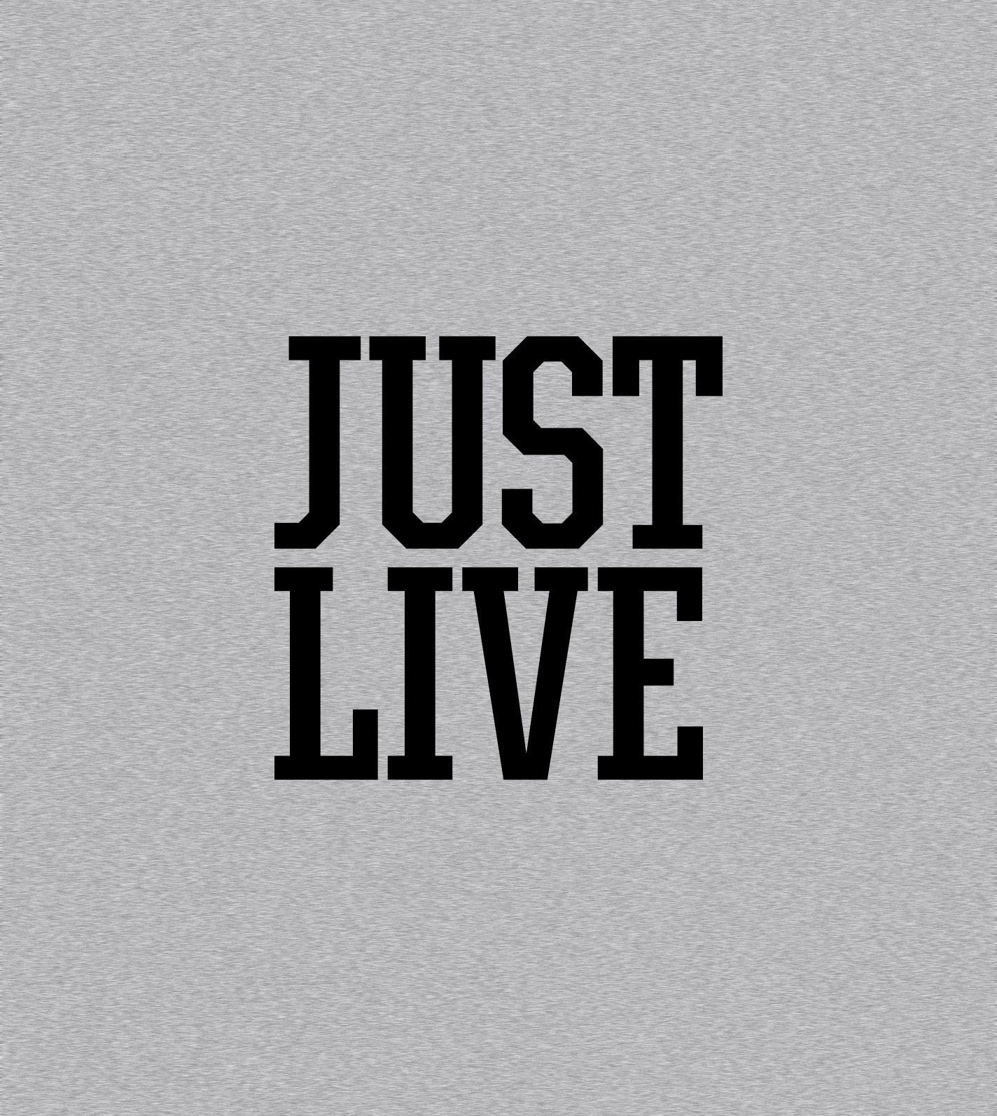 Just Live Stacked Logo | Short Sleeve