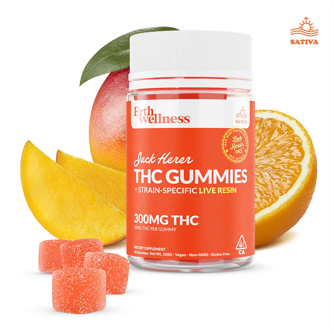 Erth Wellness Live Resin Delta 9 THC Gummies - 300mg Best Price