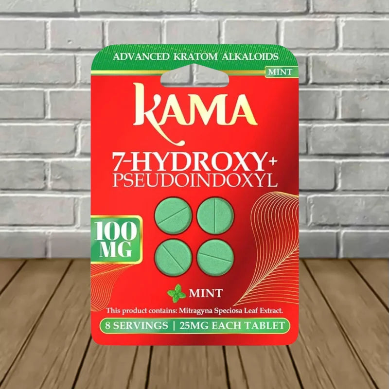 Kama 7-Hydroxy + Pseudo Tablets 100mg Bulk Case Deal