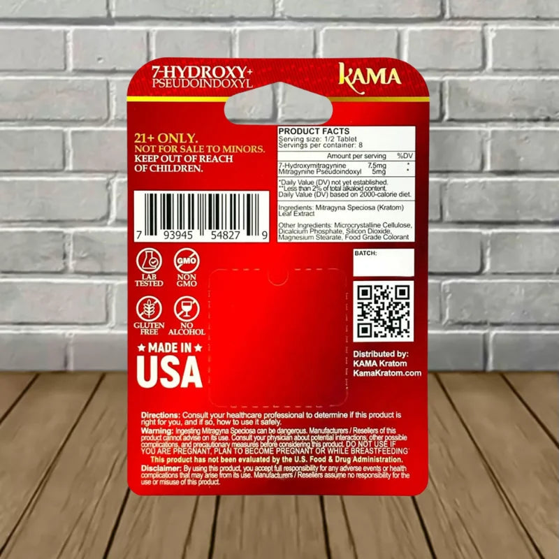 Kama 7-Hydroxy + Pseudo Chewable Tablets 100mg